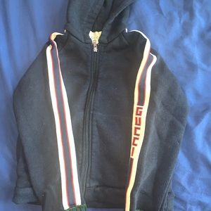 Kids Navy Blue Gucci Sweatsuit. 24 months Sweater & Sweat Pants Worn Twice!